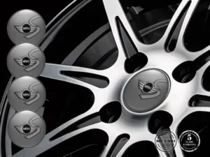 Mini Cooper Logo Jantes Bombées Autocollants Résine Premium